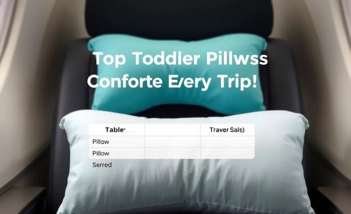 Table Comparing Pillow Types