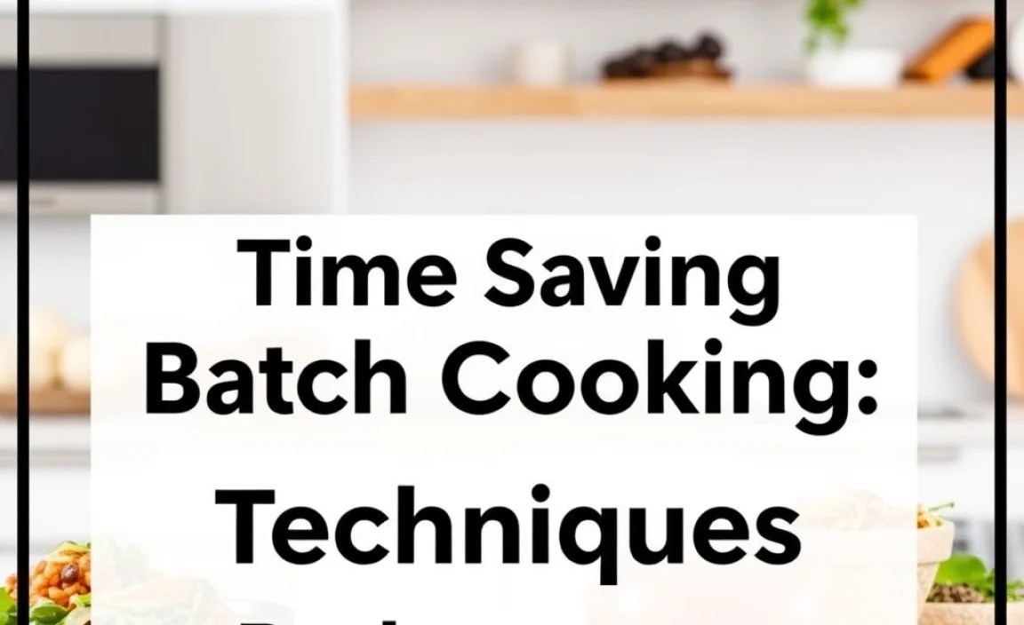 Time Saving Batch Cooking Techniques
