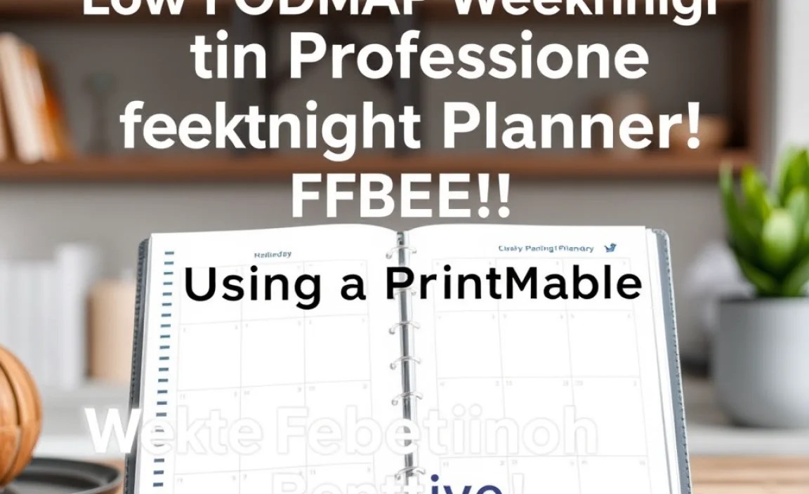 Using a Printable Planner Effectively