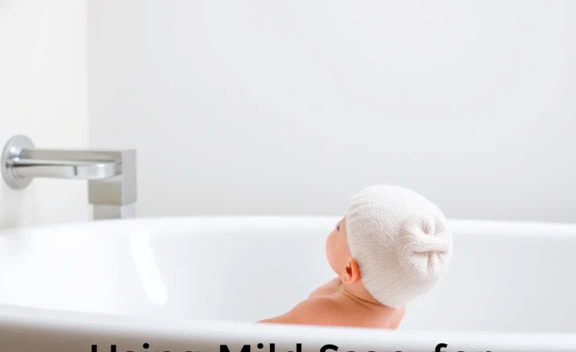 Using Mild Soap for Newborn Baths