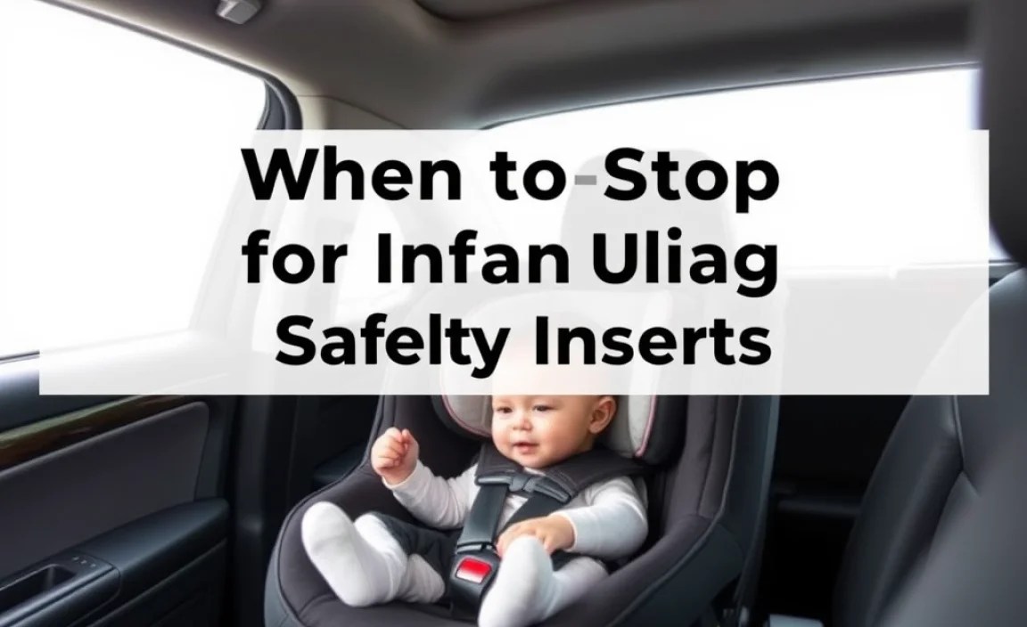 When to Stop Using Infant Inserts