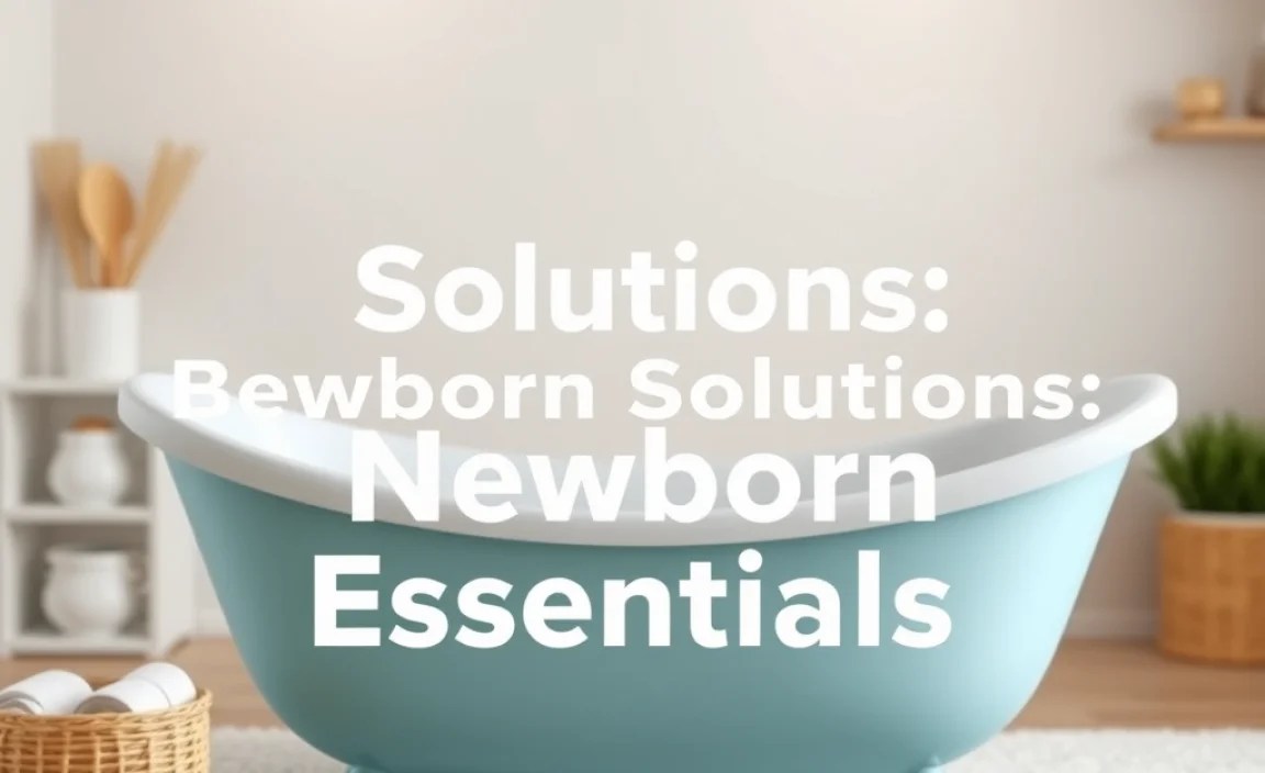 Bathing Solutions: Newborn Essentials