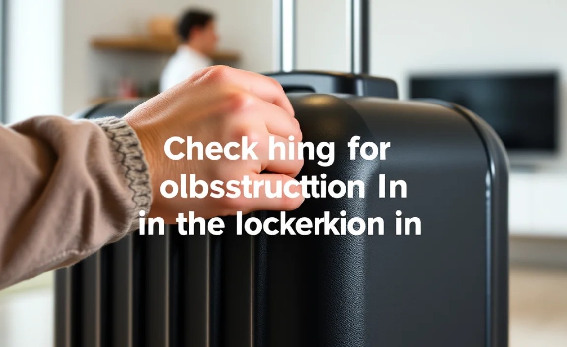 Checking for Obstructions in the Locking Mechanism