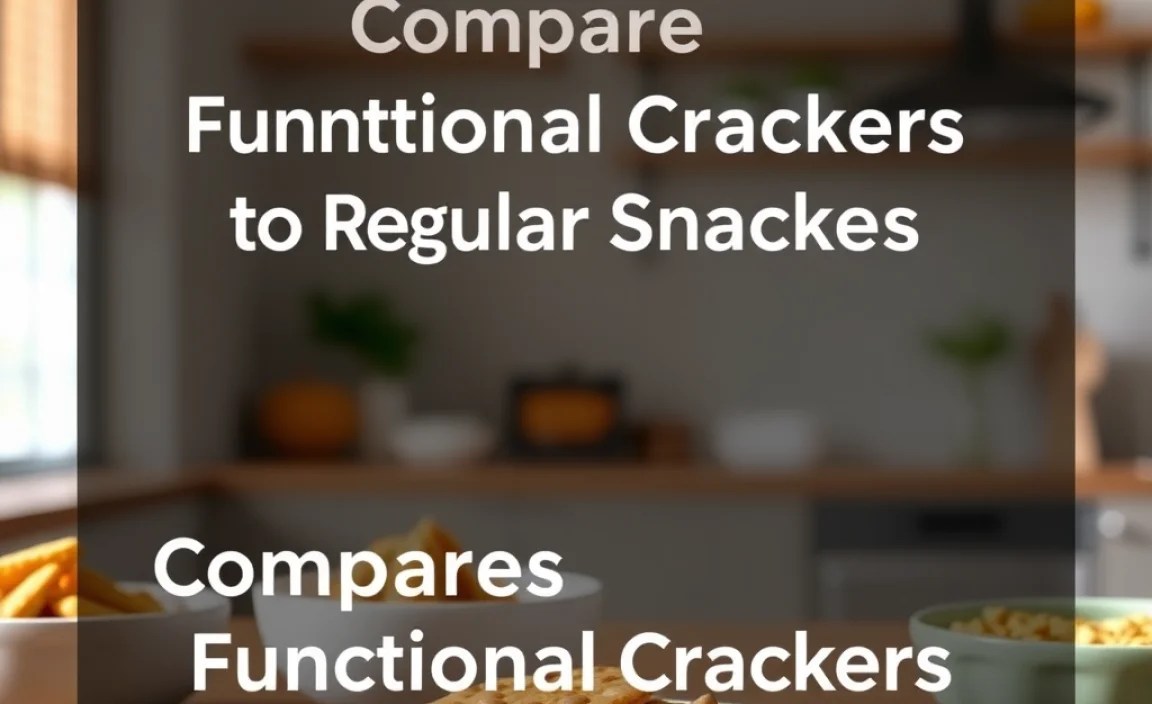 Comparing Functional Crackers To Regular Snacks