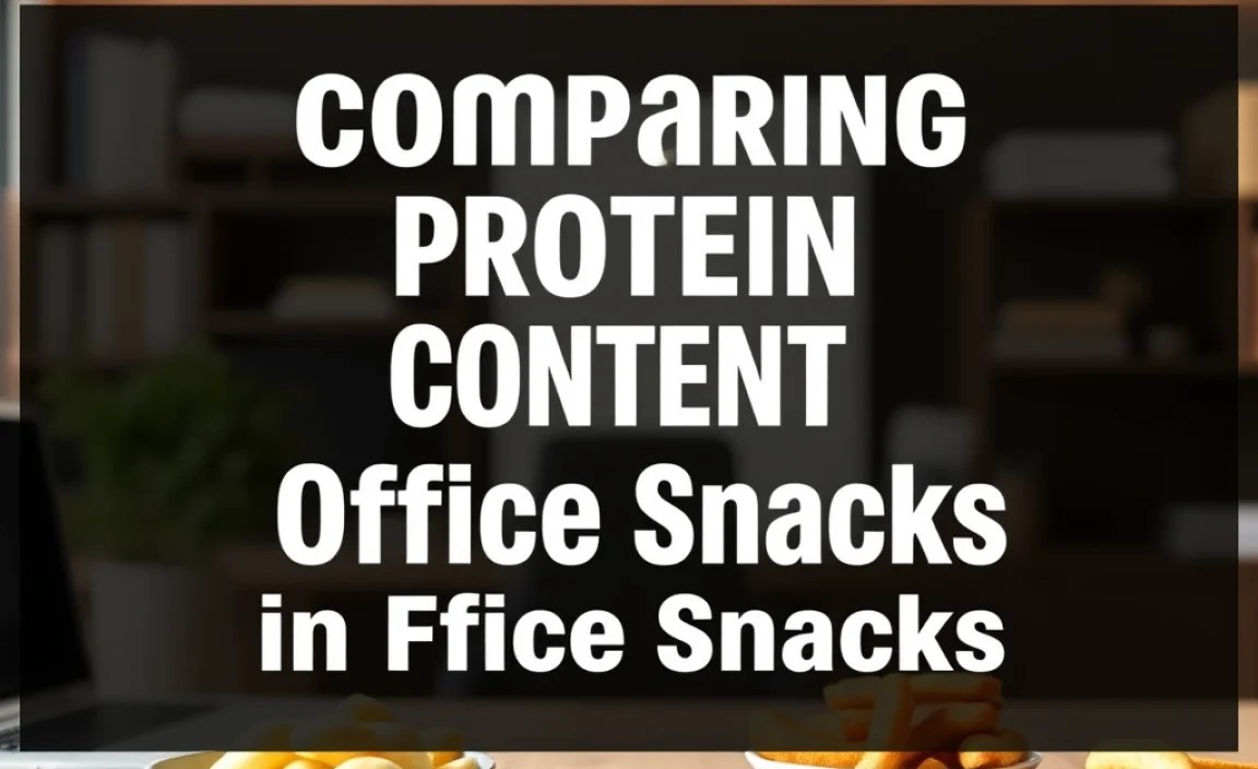 Comparing Protein Content in Office Snacks