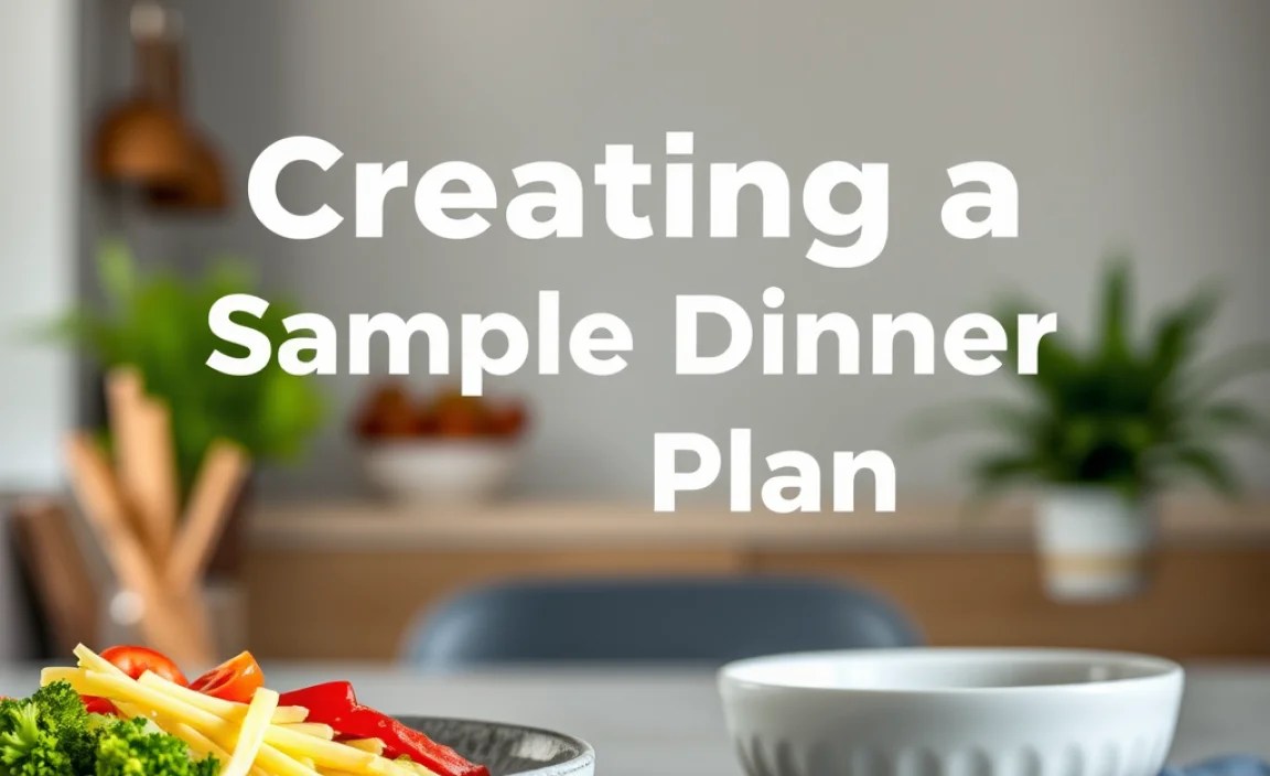 Creating a Sample Dinner Plan