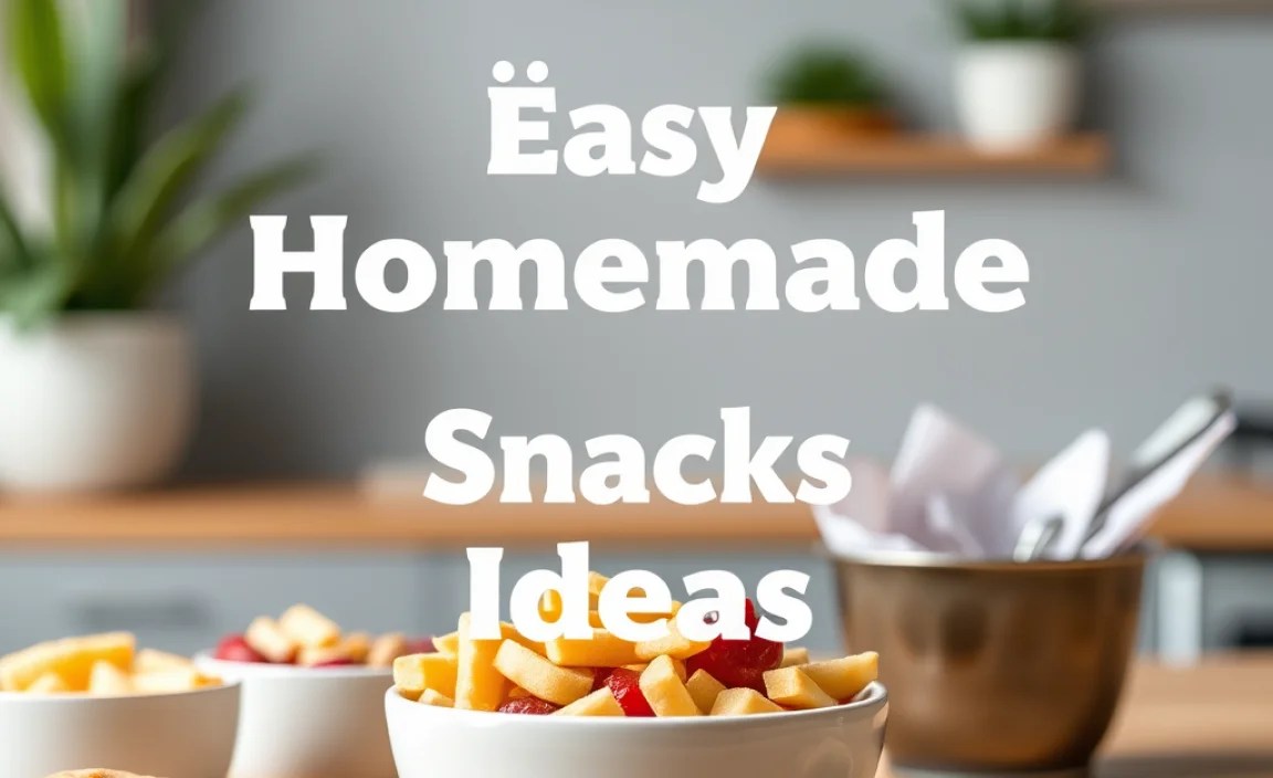 Easy Homemade Snacks Ideas