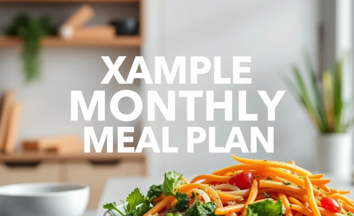 Example Monthly Meal Plan