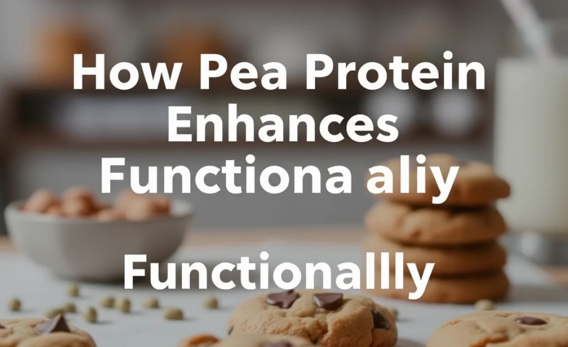 How Pea Protein Enhances Cookie Functionality