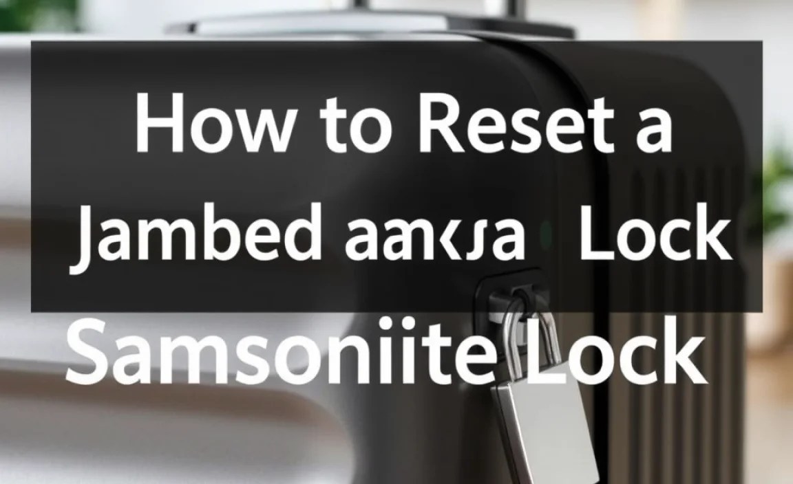 How to Reset a Jammed Samsonite Lock