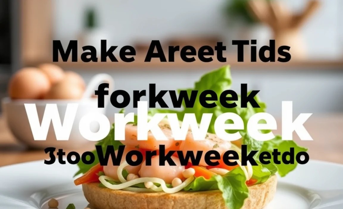 Make Ahead Tips for a Smooth Workweek