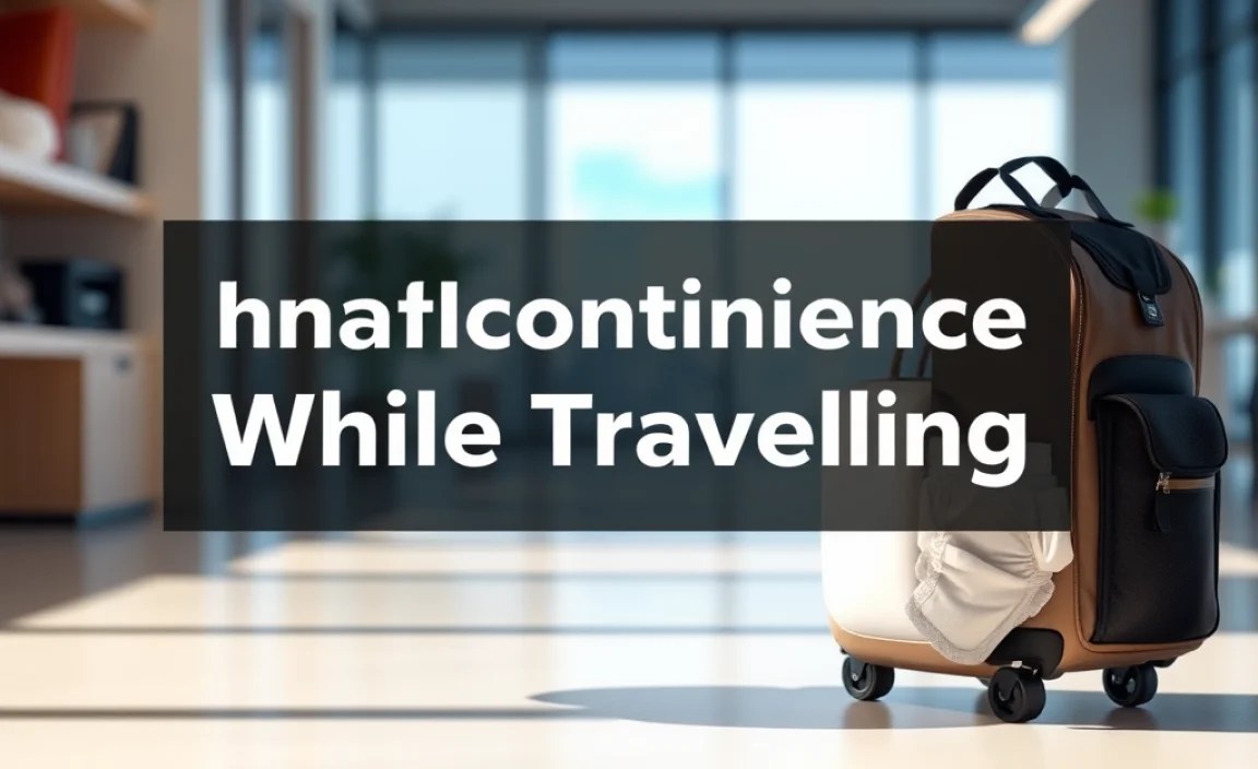 Managing Incontinence While Traveling