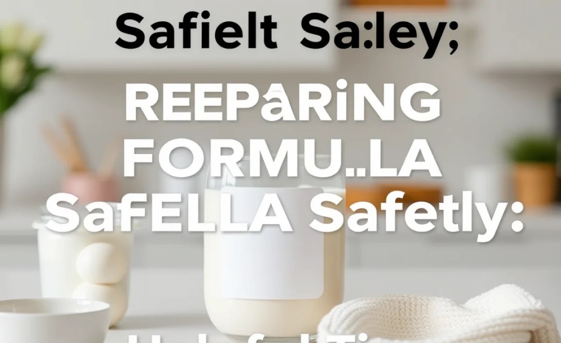 Preparing Formula Safely: Helpful Tips