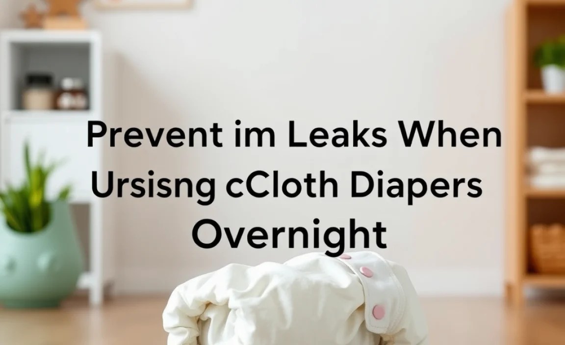 Preventing Leaks When Using Cloth Diapers Overnight