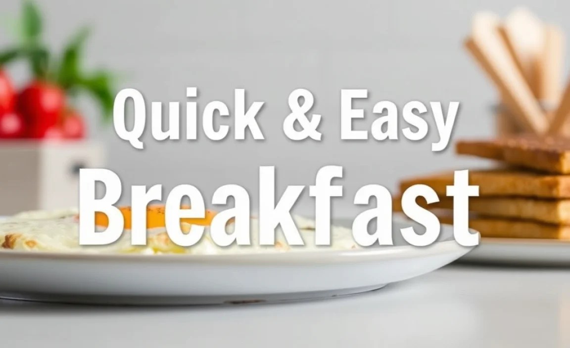 Quick & Easy Breakfasts (Egg-Free)
