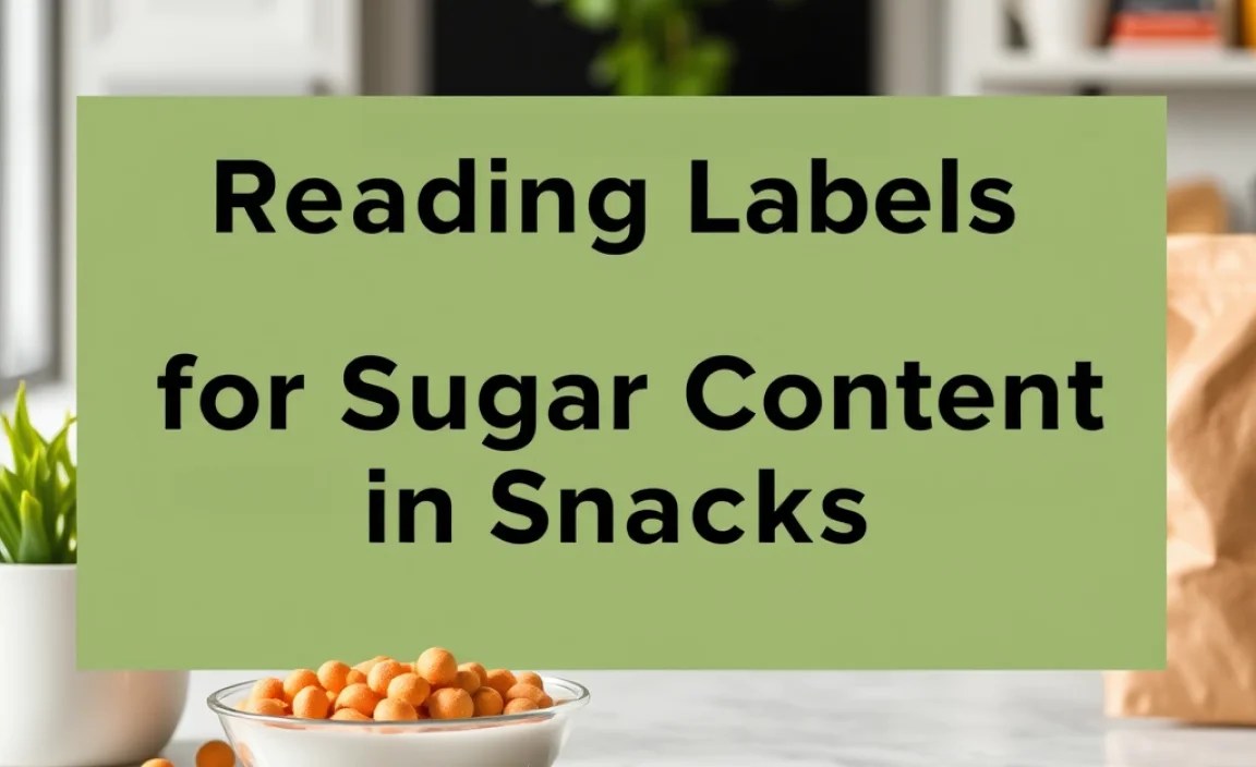 Reading Labels for Sugar Content in Snacks