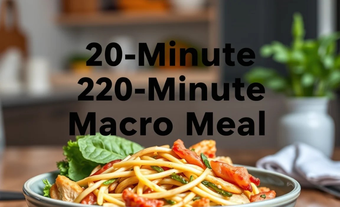 Sample 20-Minute Macro Meal Ideas