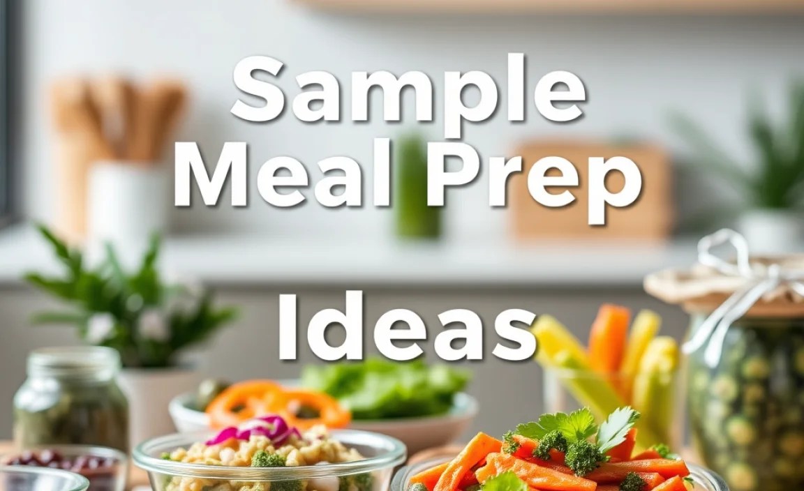 Sample Meal Prep Ideas