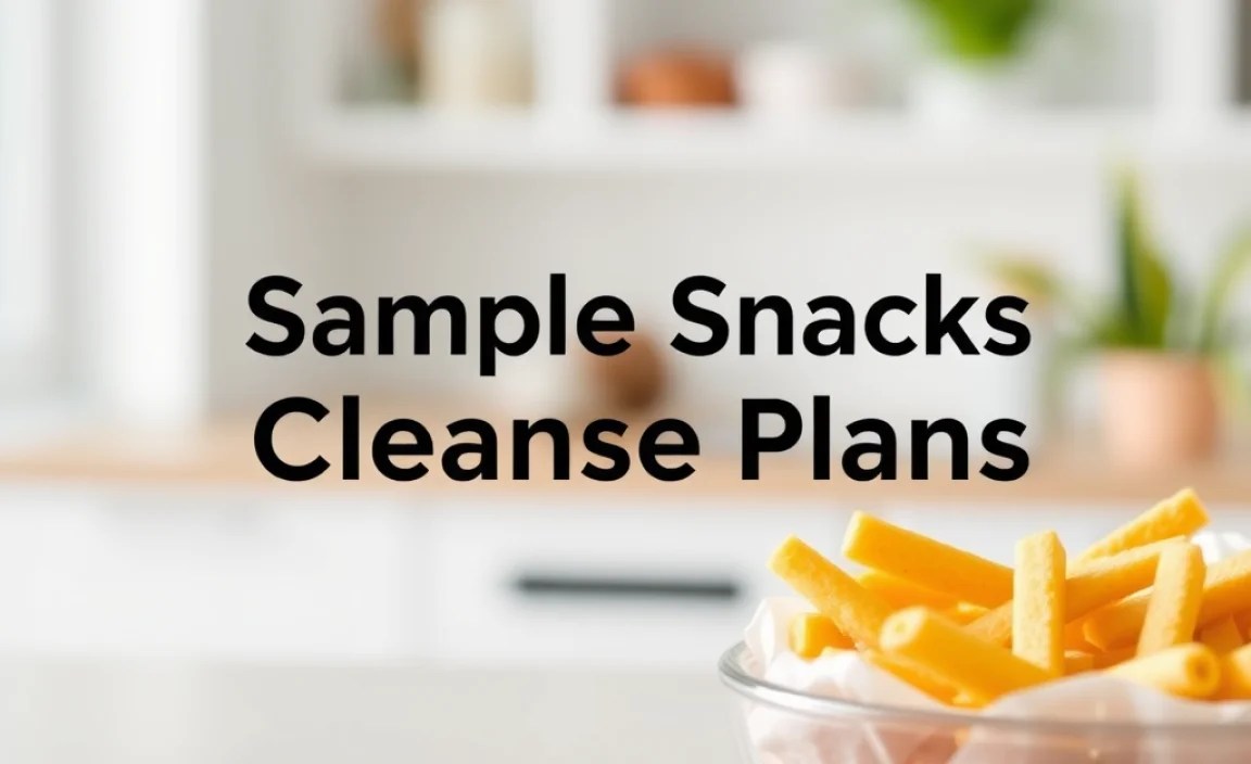 Sample Snacks Cleanse Plans