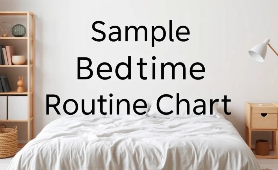 Sample Toddler Bedtime Routine Chart