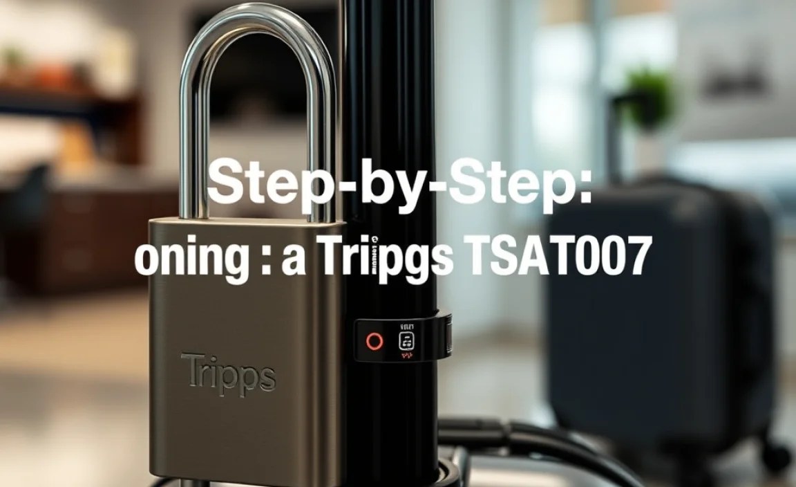 Step-by-Step: Opening a Tripps TSA007