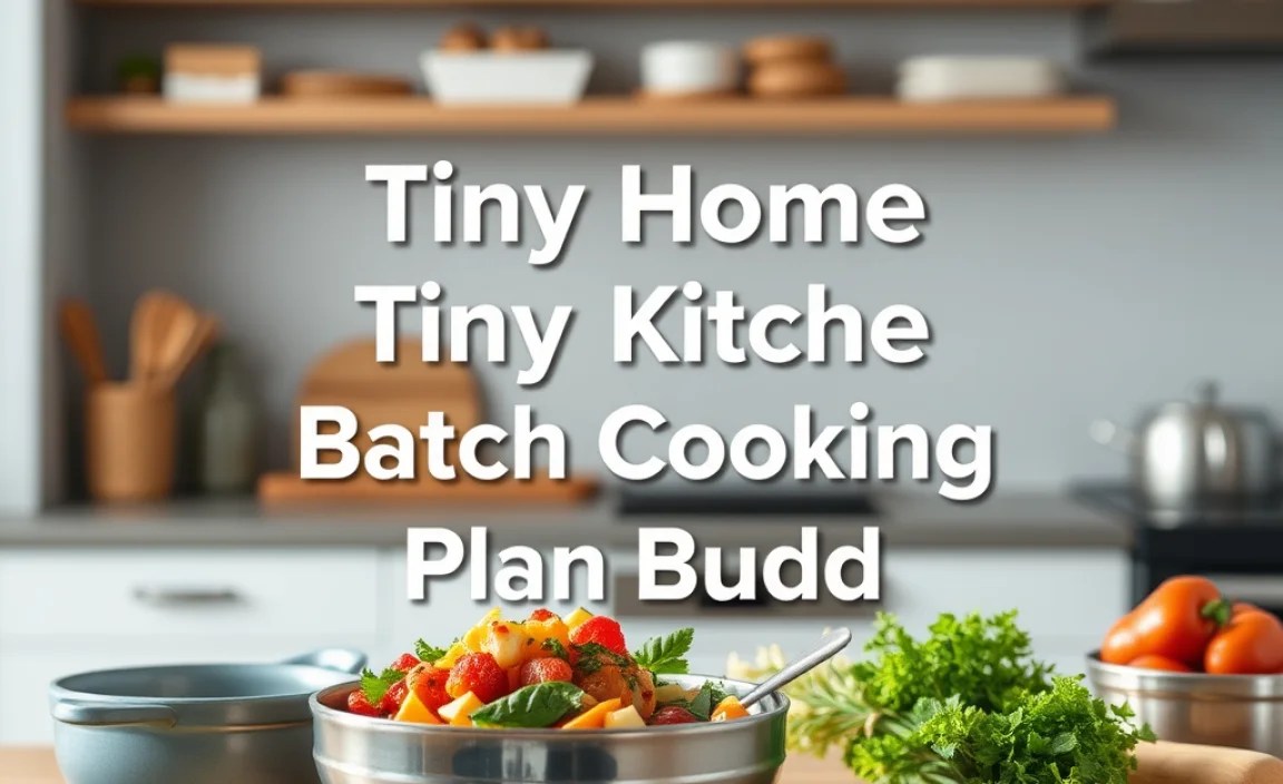 Tiny Home Kitchen Batch Cooking