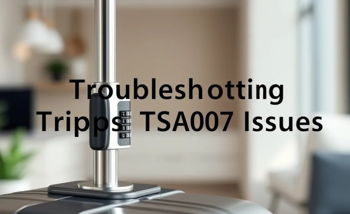 Troubleshooting Tripps TSA007 Lock Issues