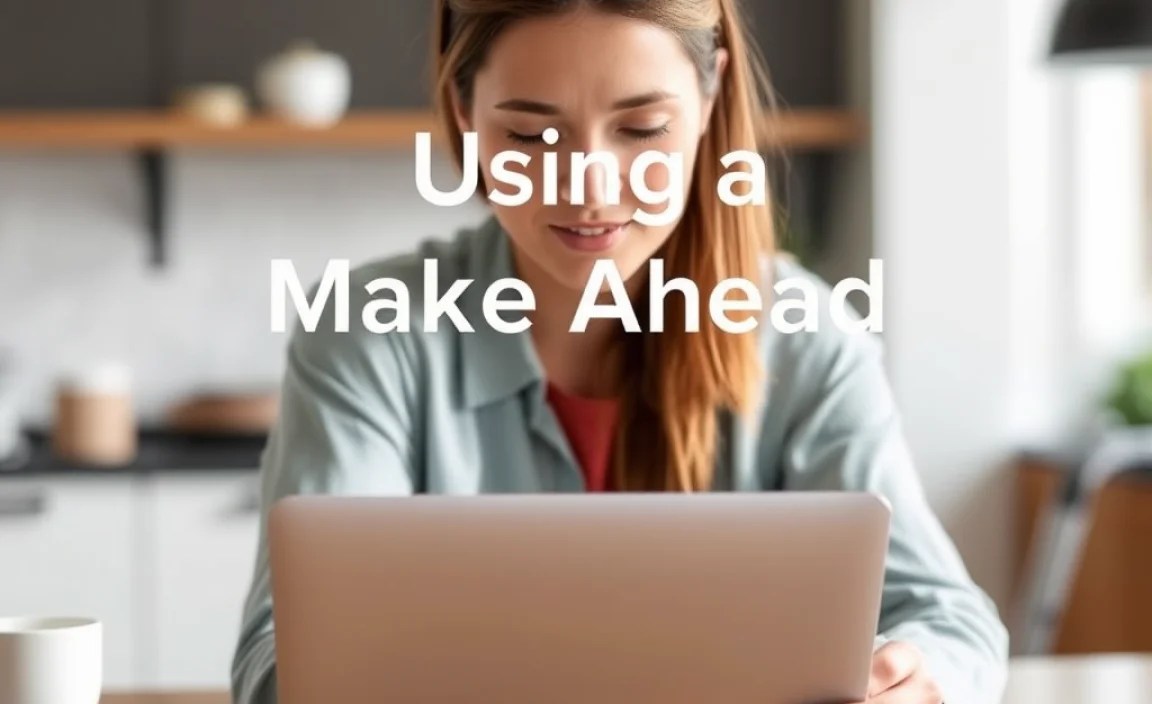 Using a Make Ahead Planner