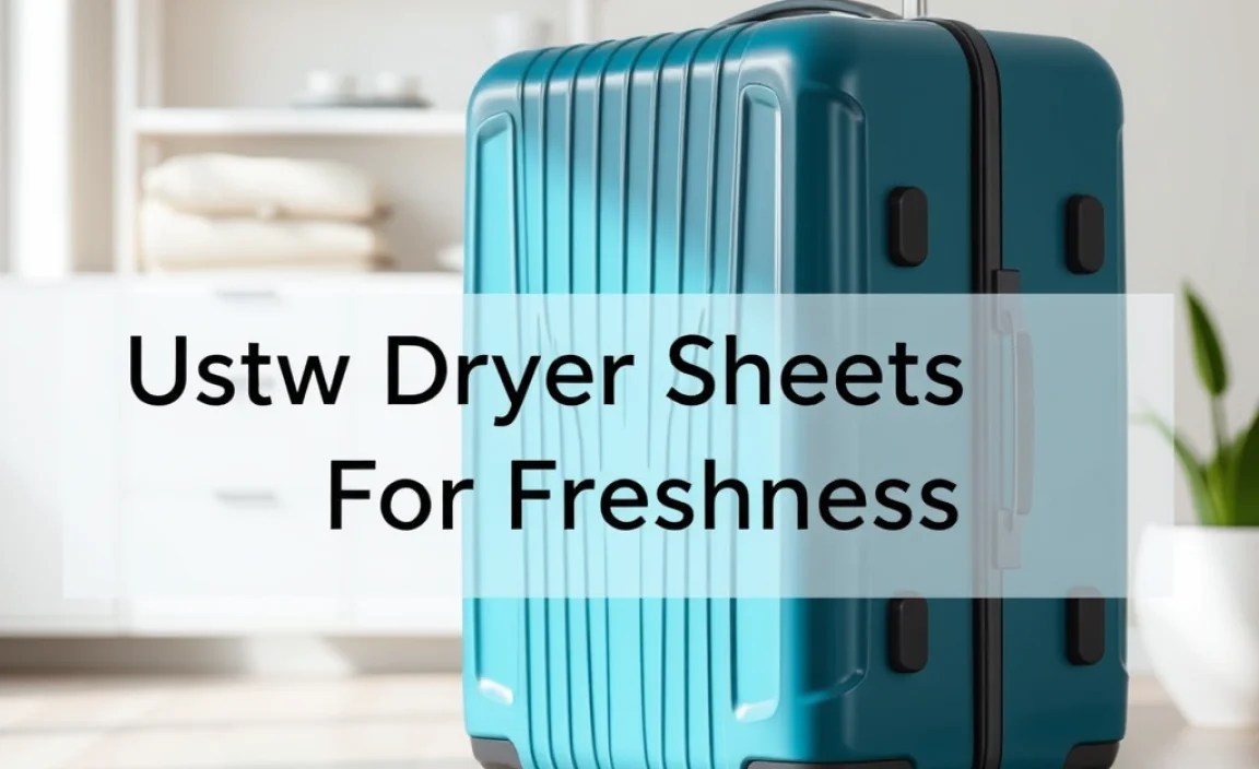Using Dryer Sheets For Freshness