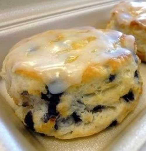 Glazed Blueberry Biscuits Recipe Flavorite