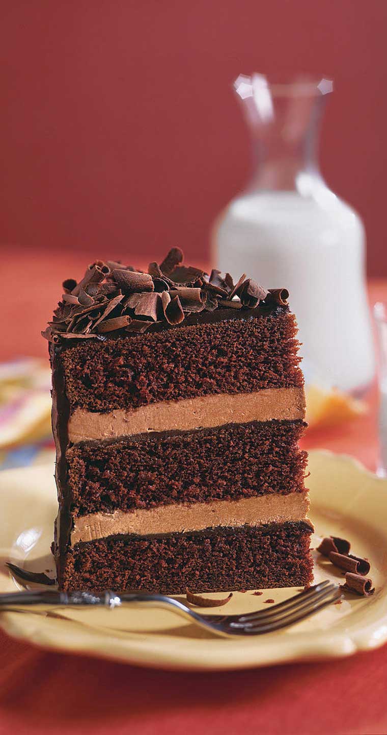 Chocolate Cake With Whipped Cream Frosting Recipe Flavorite