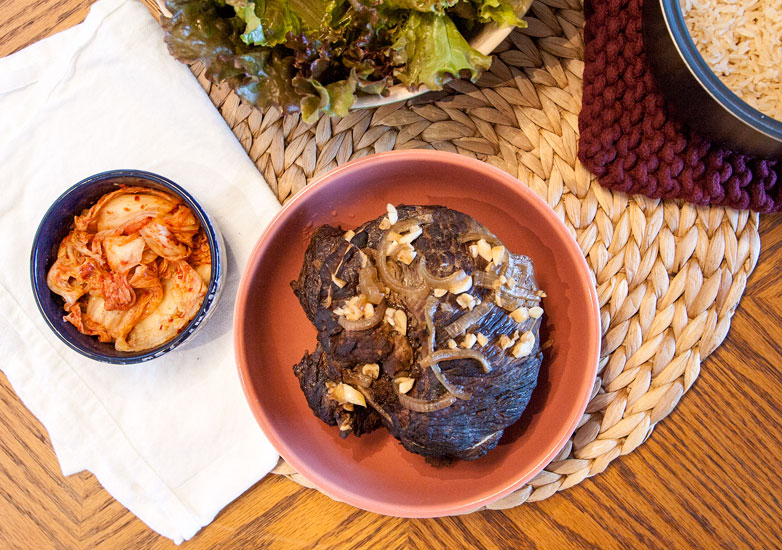 [Instant Pot] Korean BBQ Beef Roast + Ssam flavorrd