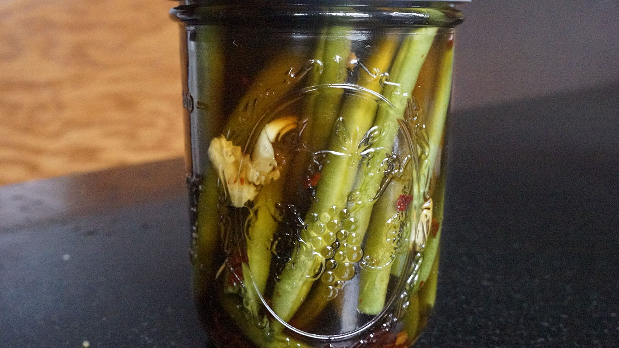 Sweet Spicy Pickled Green Beans Flavour Kitchen