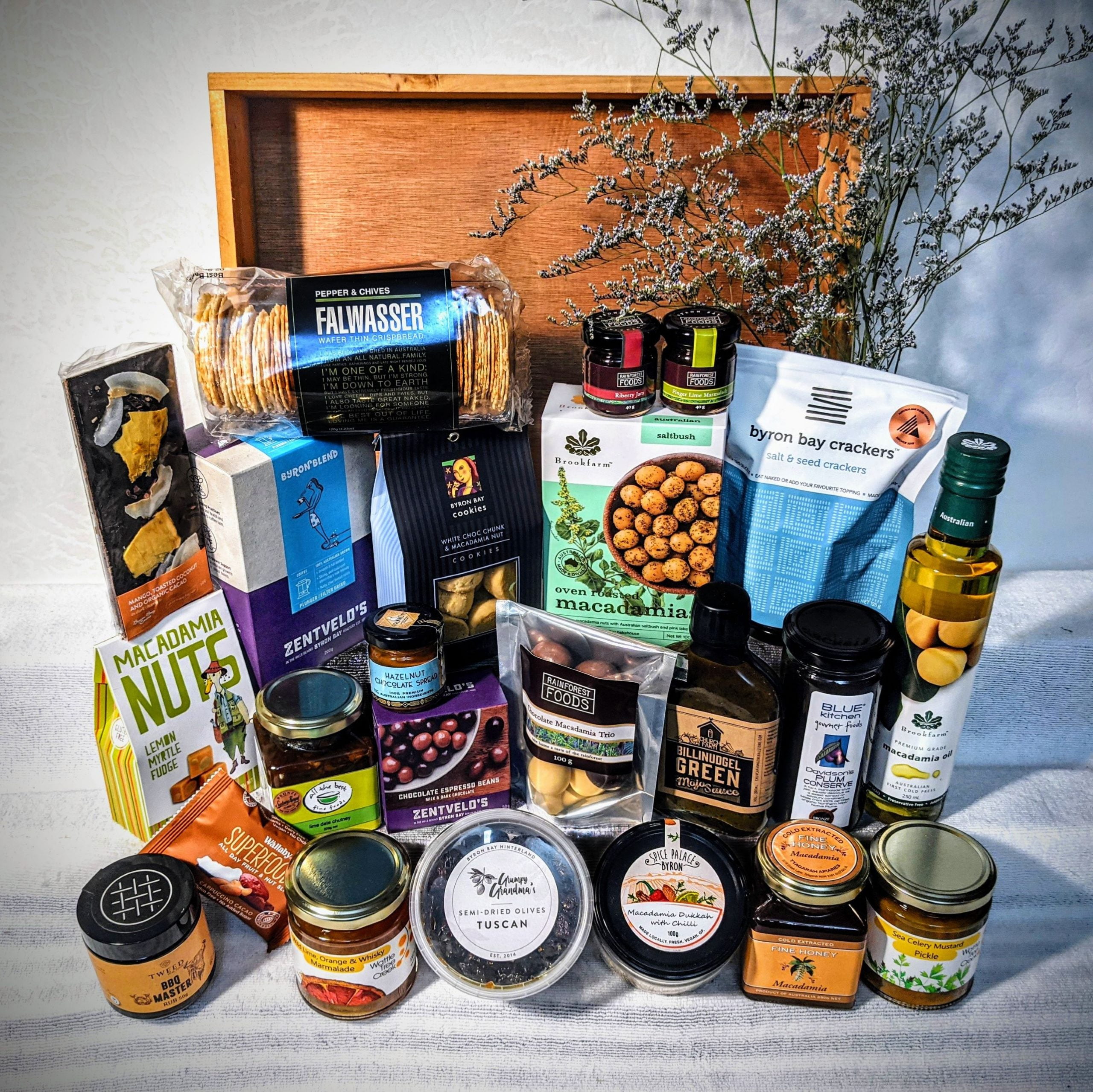 Ultimate Gift Hampers Byron Bay. Impressive gourmet gift baskets