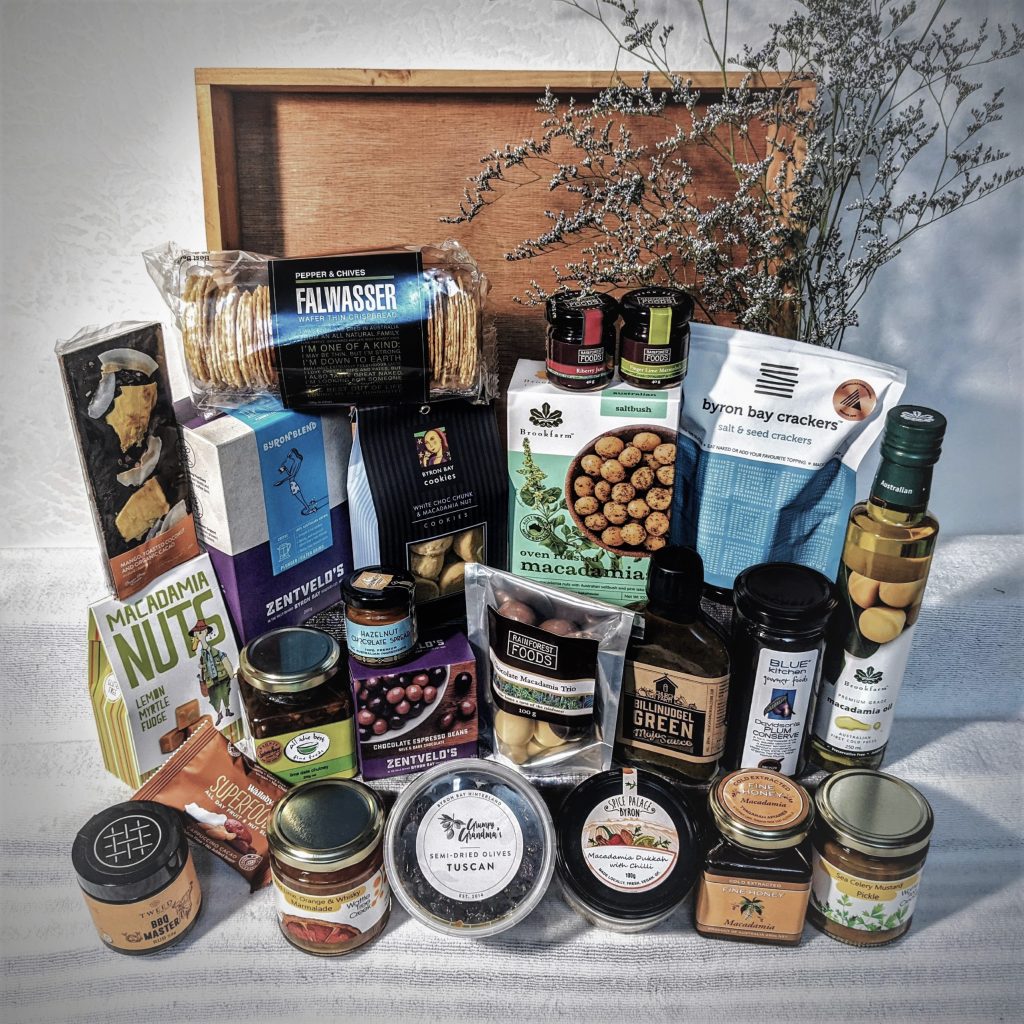 Ultimate Gift Hampers Byron Bay. Impressive gourmet gift baskets