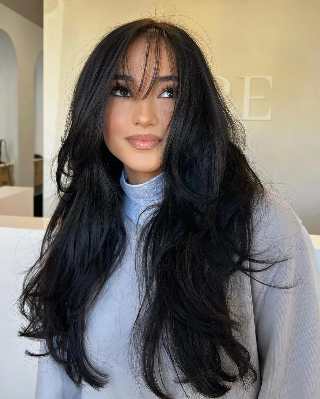 50 LowMaintenance Wispy Bangs Looks To Try Right Now