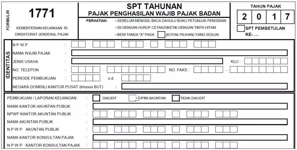 Neraca Contoh Laporan Spt Tahunan Badan Nihil Audit Kinerja