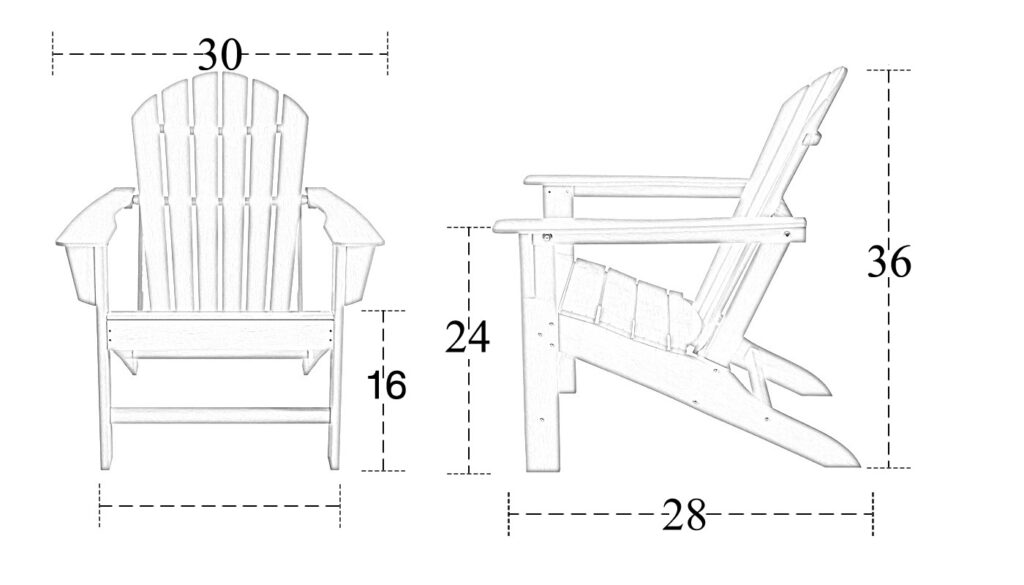 Poly Lumber Adirondack Chairs Florida Backyard