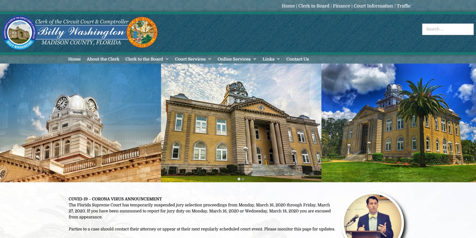 Portfolio Florida Clerk of Courts site Services