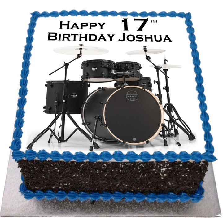 Drums Birthday Cake Flecks Cakes