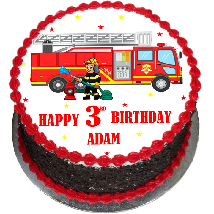 Fireman Birthday Cake Flecks Cakes