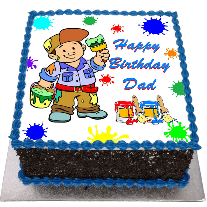 Painter Birthday Cake Flecks Cakes