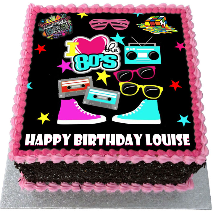 Female 80s Birthday Cake Captions Pages