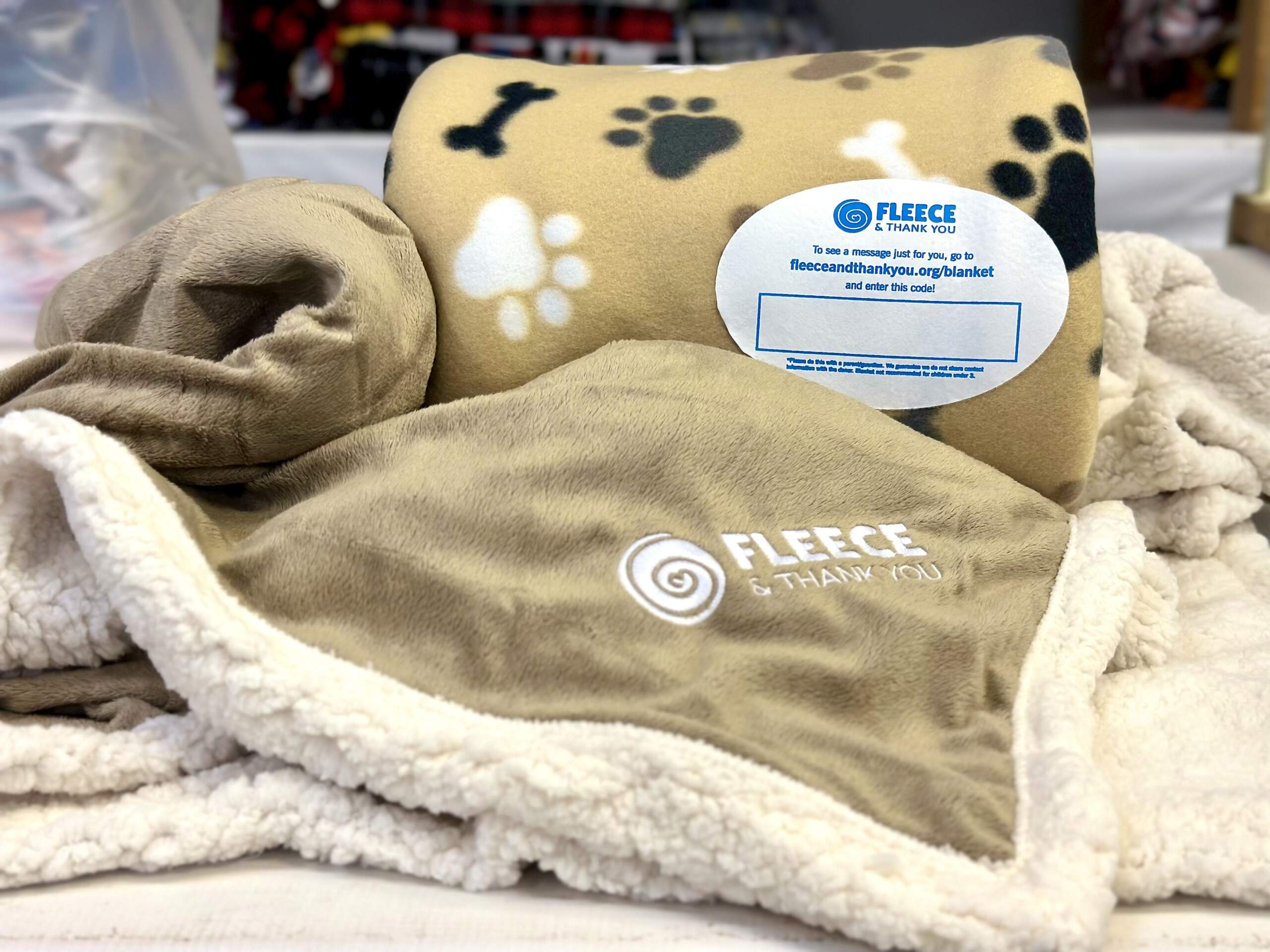 Fleece & Thank You Premium Lux Blanket + Blanket Kit Fleece & Thank You Shop