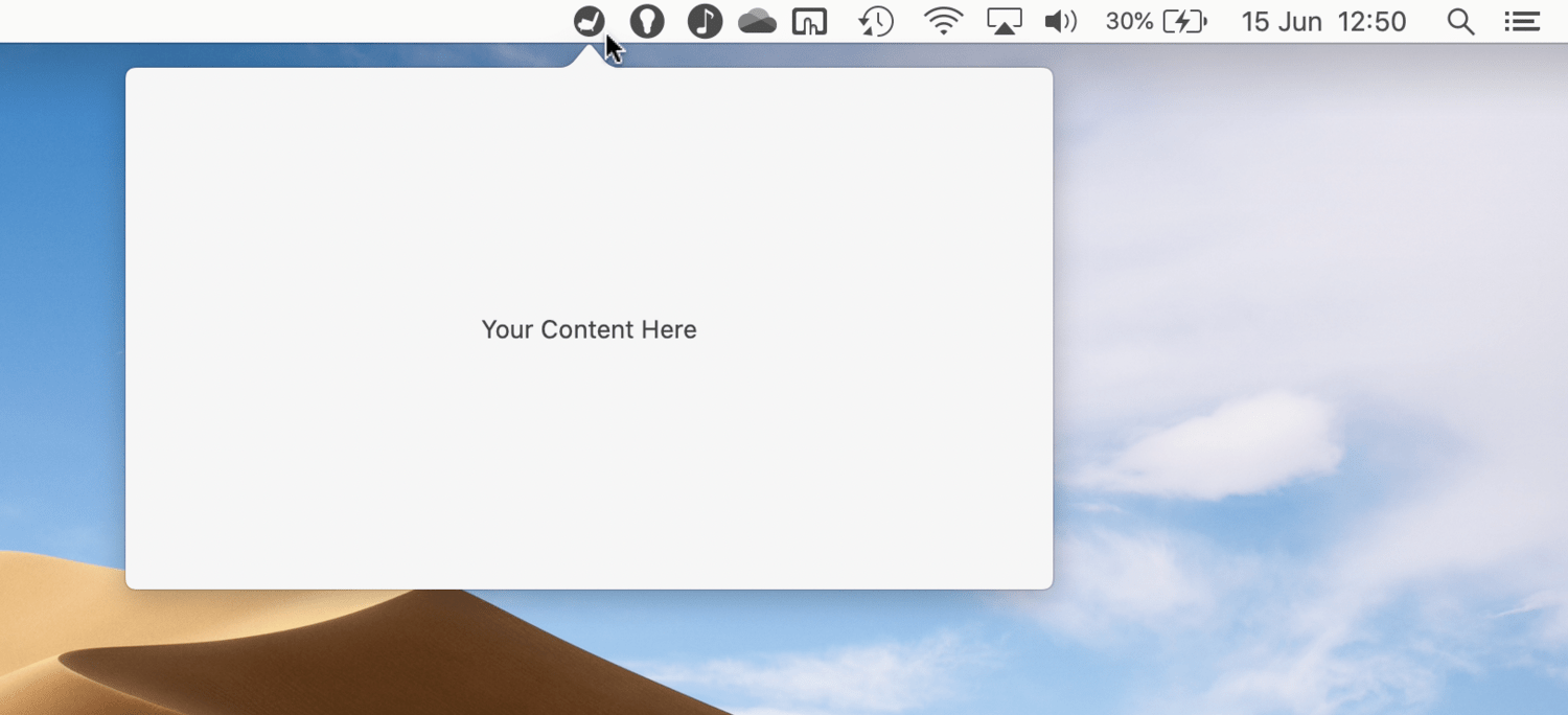How to Create a Mac Menu Bar App With NSPopover Fleetings Pixels
