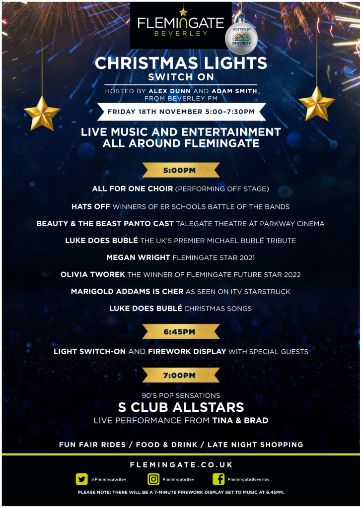 FLEMINGATE TO LAUNCH INTO CHRISTMAS WITH AN ACTIONPACKED EVENING OF