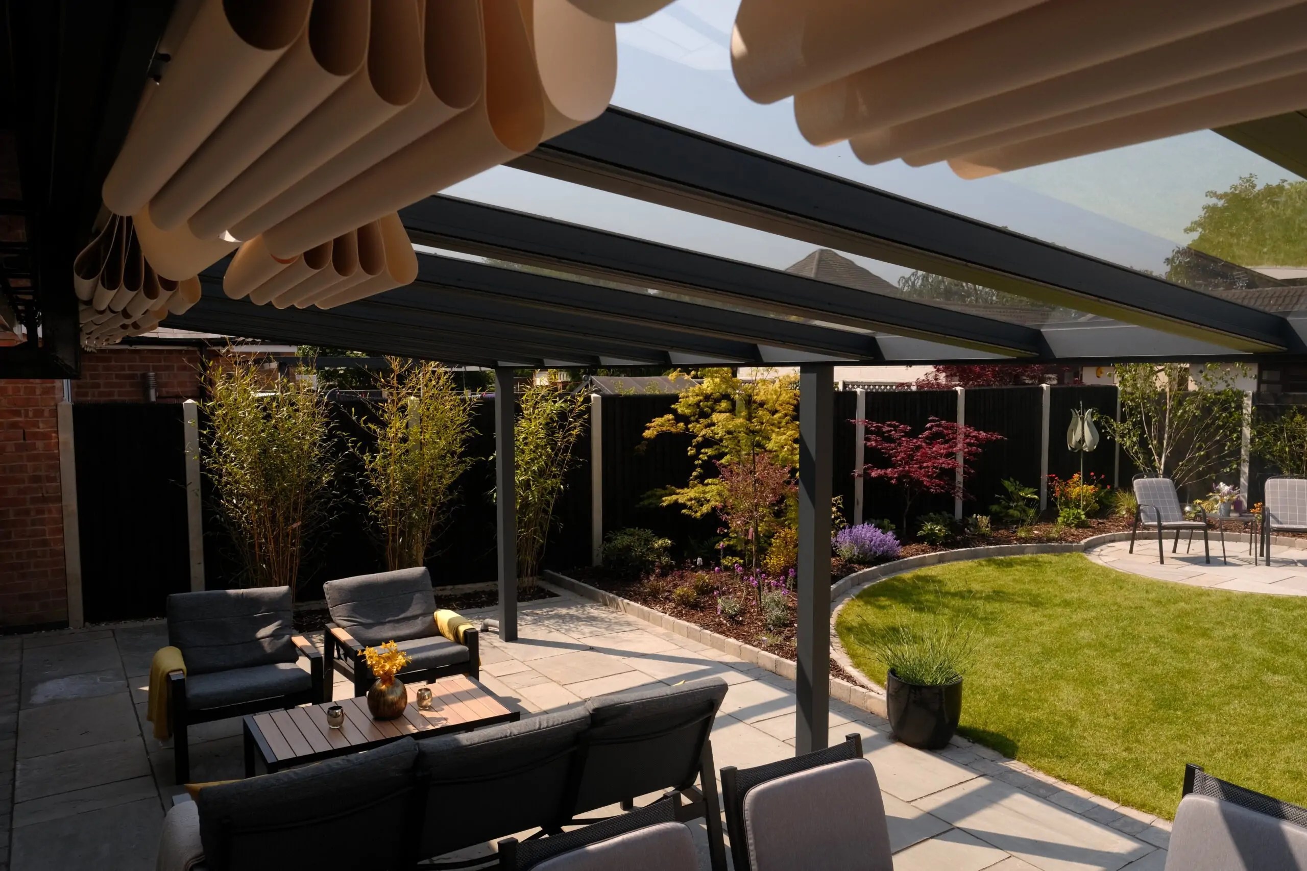 Custom gutter brackets and spreader plates Fleming Verandas Glass