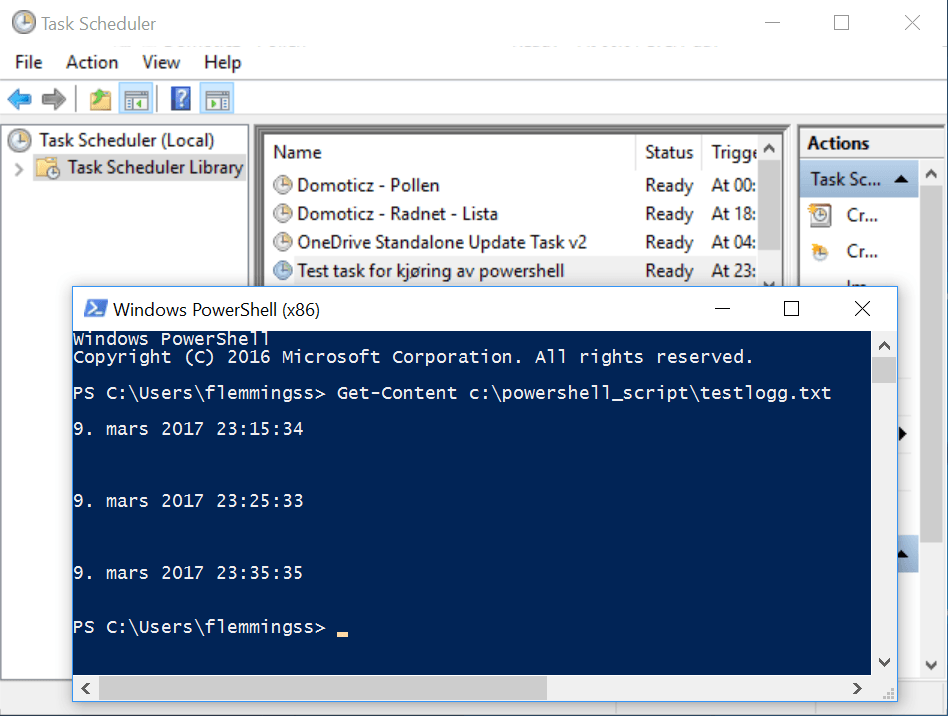 How to run PowerShell scripts with Windows Task Scheduler Flemming's Blog