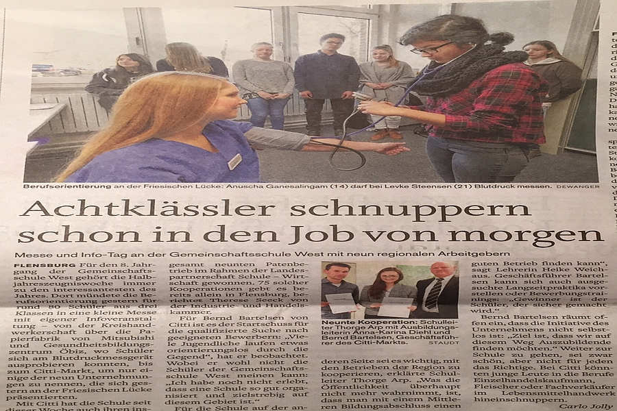 Presse Gemeinschaftsschule FlensburgWest