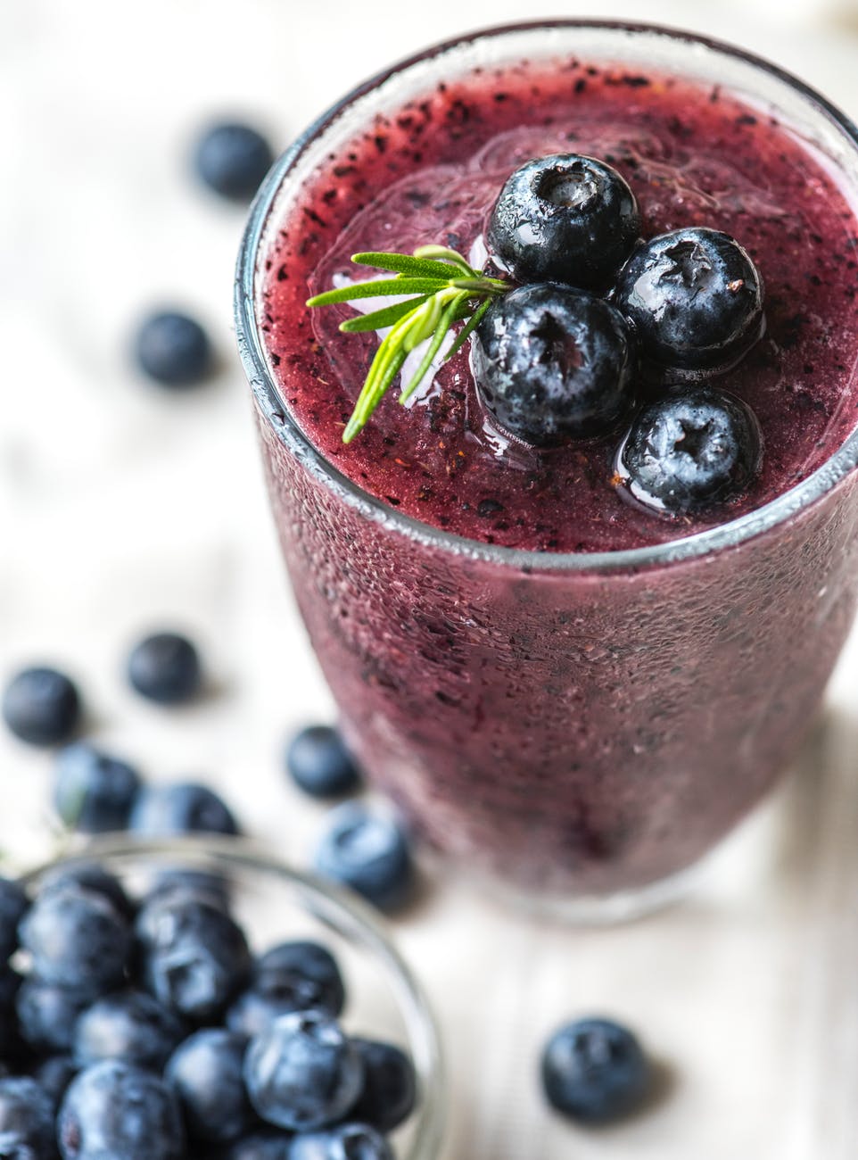 glass of blueberry juice Fleur Bailey Nutrition